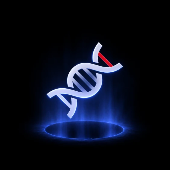 Techniczna wizualizacja algorytmu DNA